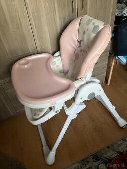 Jedálenska stolicka Kinderkraft Yummy ružová