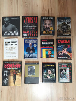 Predám knihy - motivačné, military, rozvoj osobnosti