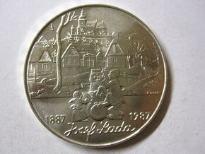 Strieborná 500 Kčs 1987 Lada - TOP stav