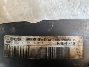 Motor 1,4 16v Škoda,Vw,Seat