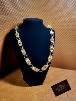 Masívna pozlatená 14K retiazka