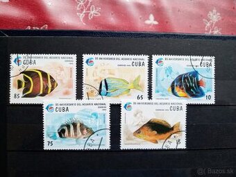 Poštové známky č.666 - Kuba - ryby