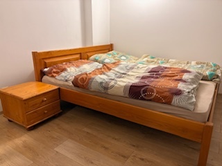 Manželská posteľ - masív smrek