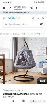 Bessagi Kids závesná hojdačka pre deti Maya