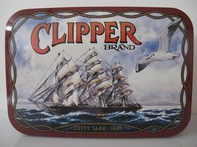 Reklamná retro plechová krabička Clipper Cutty Sark - 1