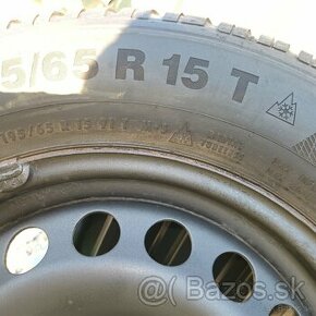 195x65xr15 zimné pneumatiky Continental na diskoch