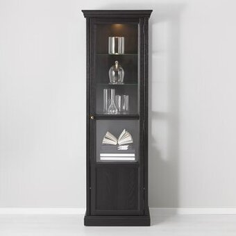 Vitrína čierna IKEA Malsjo