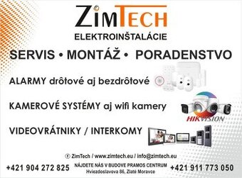 Kamerové a zabezpečovacie systémy