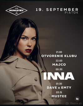 INNA piatok ministry of fun
