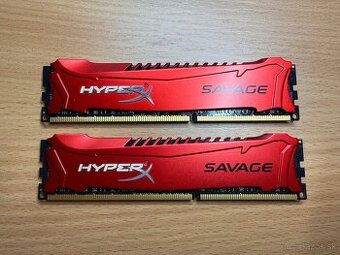 Predám pamäte RAM Kingston HyperX Savage 2x 8GB DDR3 2400MHz