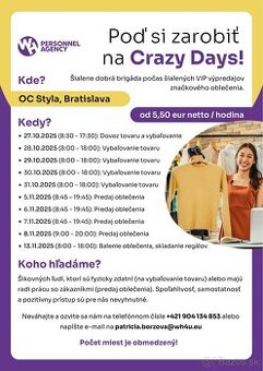 CRAZY DAYS v STYLA Zlaté piesky