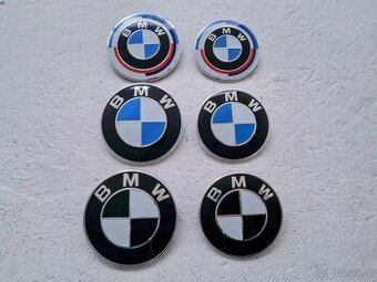 Predný znak na kapotu a zadný znak na kufor pre BMW