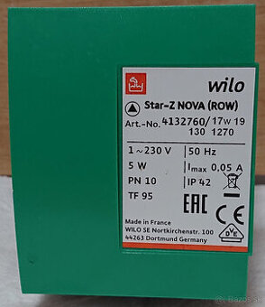 Wilo star z nova row obehové čerpadlo