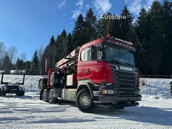 Scania R520 V8 do drewna na dřevo lesovuz lesovoz