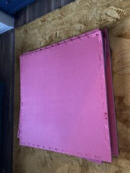 Hracia a Tréningová podložka puzzle modroružová