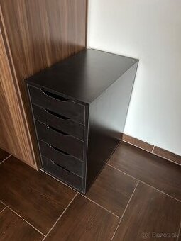 Zásuvkový diel IKEA ALEX (čiernohnedá)