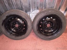 Zimné pneumatiky 185/65 R15 + plechové disky - 1