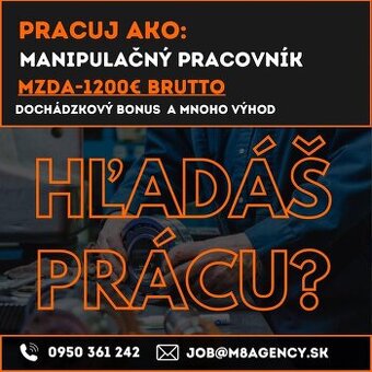 Manipulačný pracovník Dubnica nad Váhom