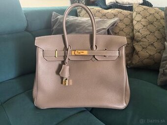 Nádherná nová Hermes birkin 30 taupe kabelka