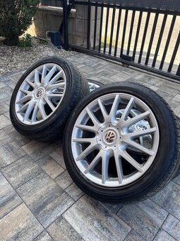 Original Volkswagen disky/elektrony 5x112 r17 lentme gumy