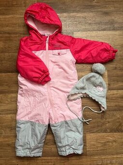 Zimný detsky overal s ciapkou