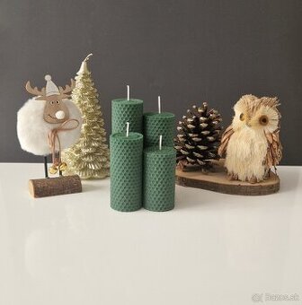 Adventné sviečky tmavozelené