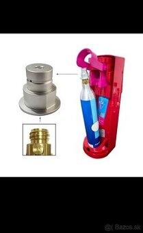 Redukcia z SodaStream bombičky na ružovú (quick connect)