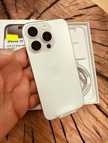 iPhone 15 pro 1TB white Titan nepoužitý folia záruka