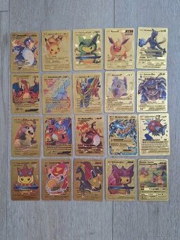 Zlaté pokemon karty