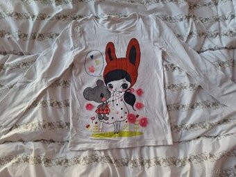 H&M elastické tričko 122/128