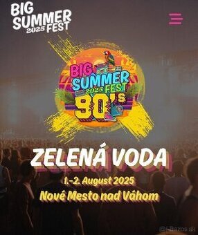 Kupim parkovacie miesto pre karavan na Festival zelena voda