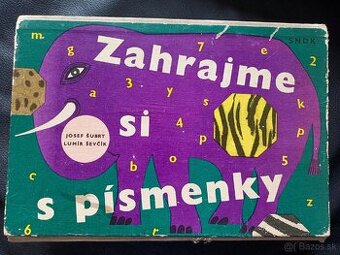 ZAHRAJME SI S PÍSMENKY rok 1963, naučná kniha - hra