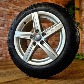 Alu R16 5x112 orig. AUDI + zimné pneu 205/55 R16