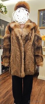 Hrdzavá líška kožuch aj čiapka