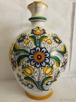 Krasny stary vyssi rucne malovany dzban nadoba