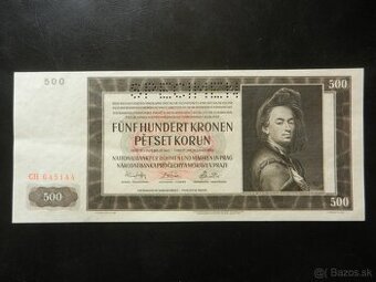 Bankovky Protektorát perforované krásne aj UNC stavy