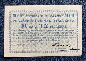 bankovka , poukážka mesta Lubica