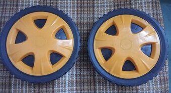 Kolesá - 2 kusy a spínač do elektrickej kosačky