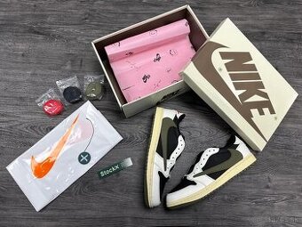 JORDAN 1 OG SP TRAVIS SCOTT REVERSE Olive tenisky