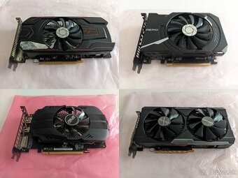Grafické karty 2x RX560, 1x RX550, 1x R7 380 (nefunkčné)