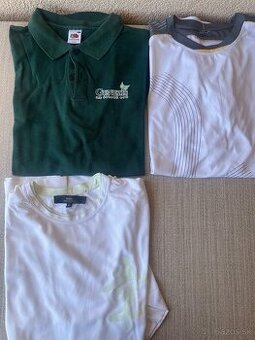 Tričká pánske krátky rukáv veľkosť XL balík 3 ks