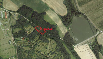 2 pozemky na chatu v obci Devičany spolu o výmere 2960 m2