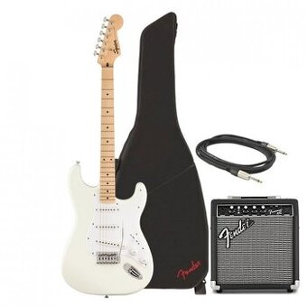 Fender Squier Bullet Stratocaster HSS Arctic White pack