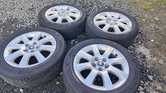 5x100 R15 Škoda originálne elektróny + leto 195/55 r15