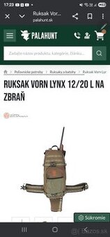 Ruksak Vorn Lynx 12/20 L na zbraň