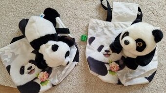 Panda plysak + tasticka