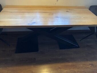 Dubovy jedalensky stol 180x80x78