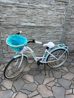 Detský retro bicykel Goetze STYLE 24”1 prevodový bielo-modrý