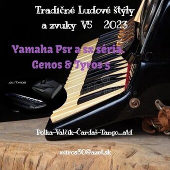 Yamaha psr sx Východ V5 štýly -