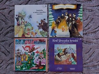 LP platne Vinylové platne na ramofón - rozprávky